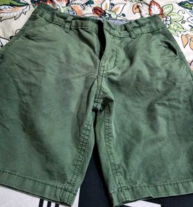 Kids' Green Chino Shorts