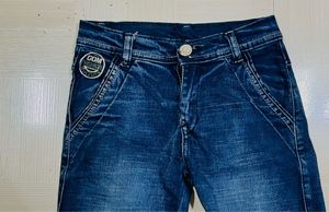 Kids Premium Dark Slim-Fit Denim Jeans