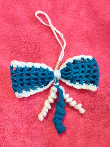 Handmade Crochet Bow Charm