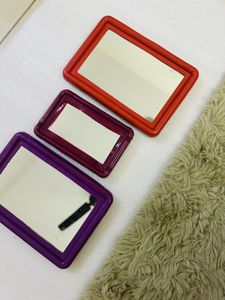 Set of 3 Colorful Decorative Mirrors
