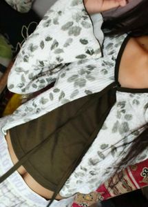 Floral Print Shrug with Tank Top