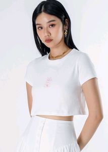 Cute Pink Cat Graphic T-Shirt