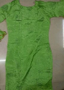 Vibrant Green Kurta Set with Garara