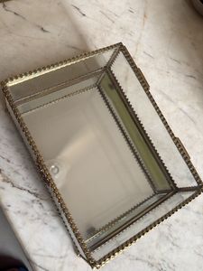 Decorative Glass & Metal Tray