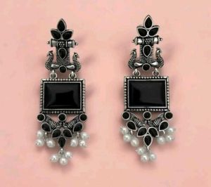 Stunning Oxidized Silver Earrings