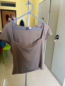 h&amp;m Square Neck Top