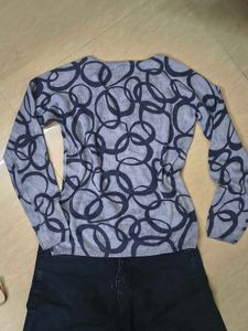 Patterned Knit Sweater