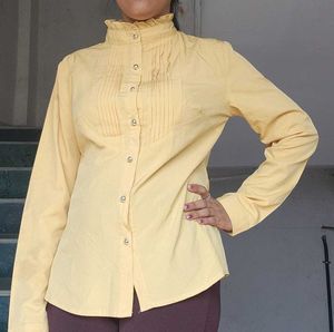 High Neck Yellow Mustard Shirt