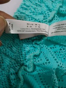 Sea Green Lace Swim Cover-Up Shorts