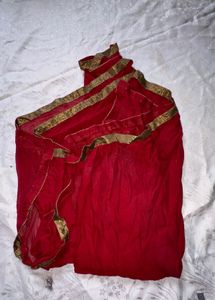 Red Embroidered Lehenga  Set