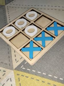 Wooden Tic Tac Toe Game