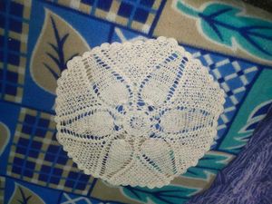 Handmade Crochet Thal Posh Or Table Mat