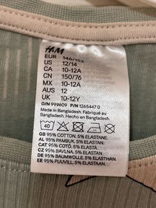 H&amp;M Star Print ribbed Pajama Set New piece