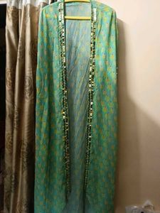 Designer Padded Bustier With Drape Skirt n Jacket