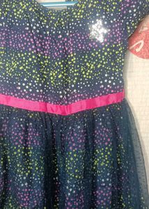 Star Print girl frock