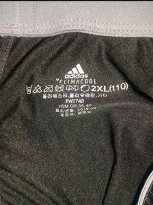 Adidas Black Shorts with Stripes