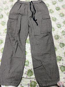 Checkered Cargo Pants
