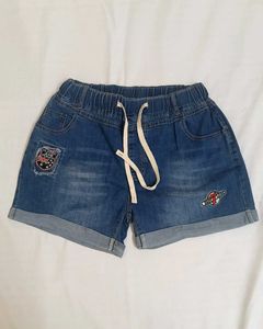 Cute Denim Shorts with Patches