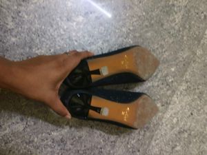 Sparkly Black Stiletto Heels