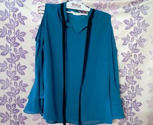 Eavan Blue Solid Top