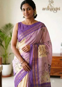 🛍️ Beautiful Cotton Saree with Deer Print