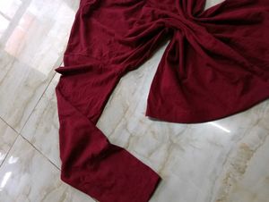 Maroon Long Sleeve Top