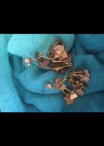 Statement Brass dangle Earrings