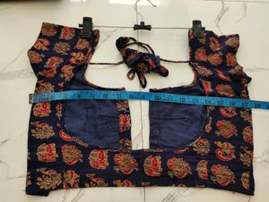 Navy Floral Print Maxi Skirt