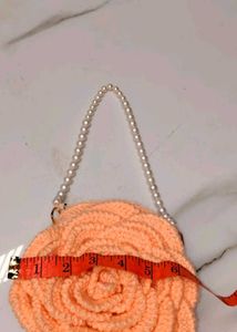 Chic Rose Crochet Crossbody Bag