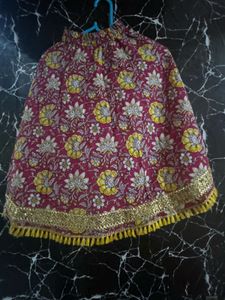 Girls Ethnic Lehenga Choli Set 2-3 years