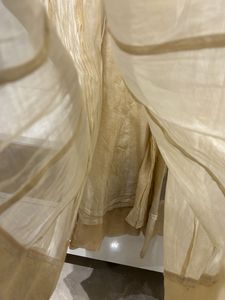 Cut sleeves Gown With Net Dupatta