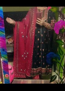 Stylish Black Kurti with Intricate Print