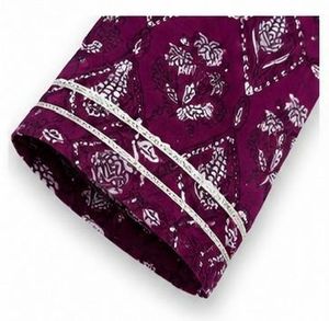 Elegant Plum Printed Maxi Dress