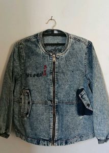 funky street style Denim Jacket