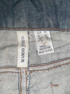 MANGO Rare-to-Find Vintage Y2K Denim Capri