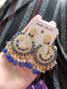 Elegant Blue Dangle Earrings