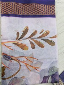 Elegant Purple Kurta with Embellished Neckline