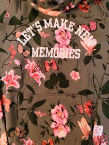 Floral Hoodie - Make New Memories