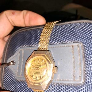 mechanical OLYMPIC SUNITA Gold Tone Watch