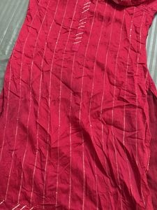 Elegant Pink Striped Kurta