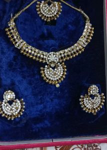 3 Elegant Kundan Necklace and 10 Earring Set