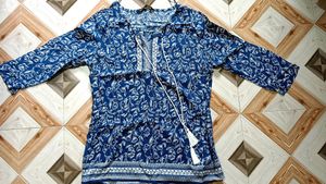 Blue Comfortable Topwear ( Wore Once/Twice )