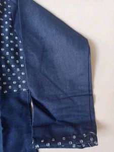 Denim Kurta Set