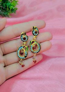 Peacock Dangle Earrings
