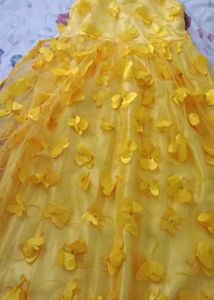 Yellow Flower Girl Dress
