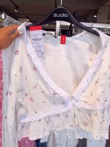 Sheer Floral Crop Top with Lace Trim