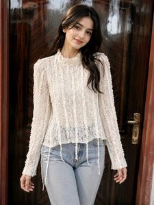 Elegant Lace Trimmed Top