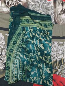 Beautiful Teal Green Saree