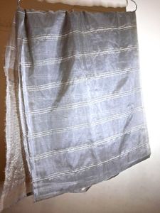 Elegant Grey dupatta with Striped Detail