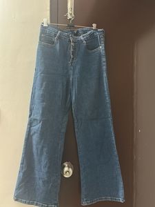 Wide Leg Denim Jeans